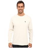 U.s. Polo Assn. Long Sleeve Crew Neck T-shirt (oatmeal Heather) Men's T Shirt
