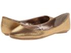 Steve Madden P-heaven (gold Jenga Foil) Women's Flat Shoes