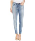 Hudson Nico Mid-rise Ankle Raw Hem Super Skinny Five-pocket Jeans In Ambitions (ambitions) Women's Jeans