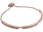 Vera Bradley Whisper Links Slider Bracelet (rose Gold Tone/peach) Bracelet