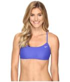 Nike Core Solids Racerback Training Bikini Top (paramount Blue) Women's Swimwear