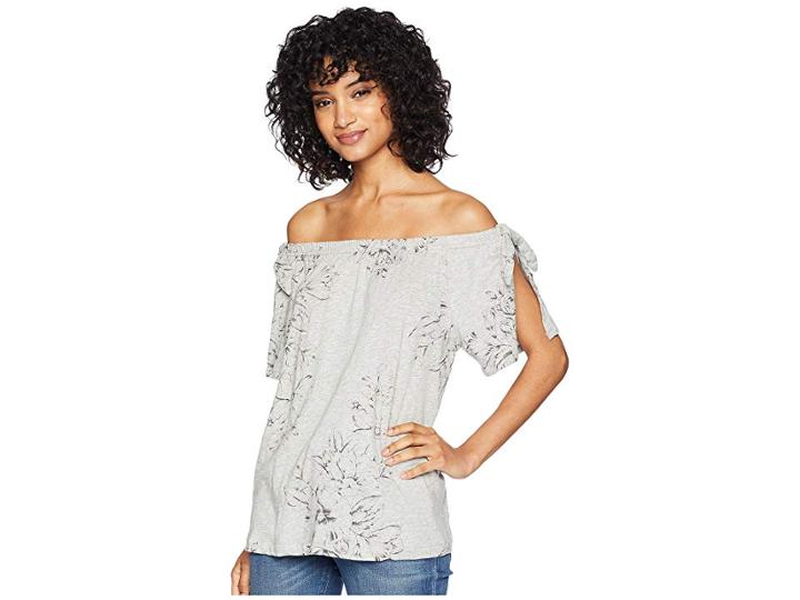 Sanctuary Riviera Tie Top (hibiscus/heather Grey) Women's Clothing