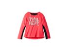 Under Armour Kids Play With Heart Long Sleeve Shirt (little Kids) (penta Pink) Girl's T Shirt