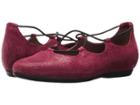 Earth Essen Earthies (burgundy Printed Suede) Women's Flat Shoes