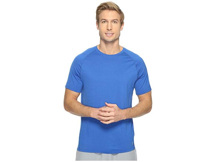 Smartwool Merino 150 Baselayer Short Sleeve (bright Blue) Men's T Shirt