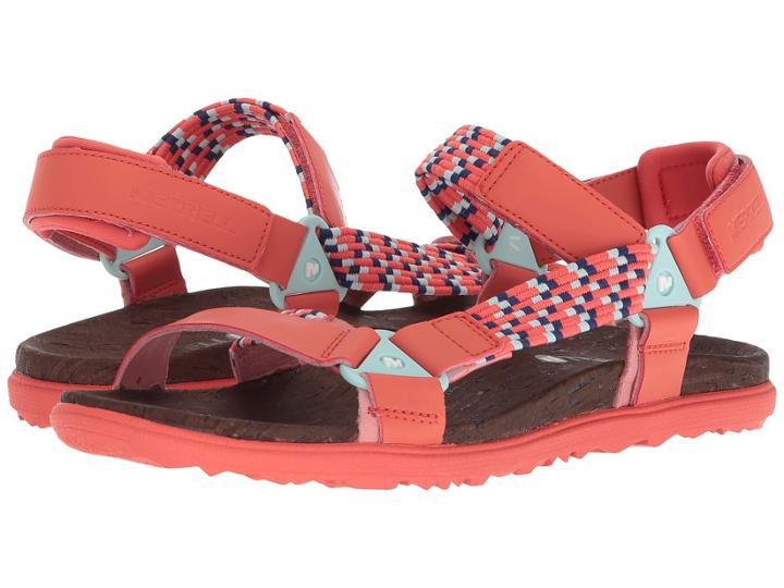 Merrell Around Town Sunvue Woven (hot Coral) Women's Shoes