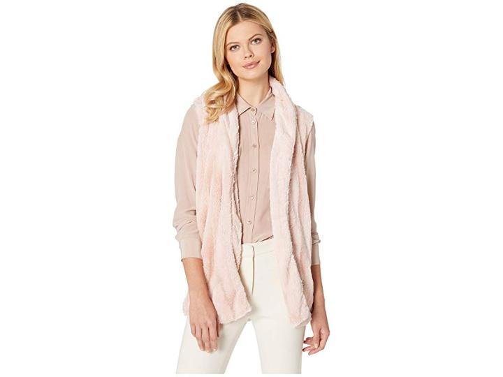 Bobeau Faux-fur Vest (pink) Women's Vest
