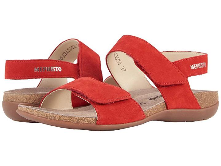 Mephisto Agave (scarlet Bucksoft) Women's Sandals