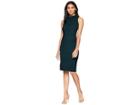Adrianna Papell Cable Knit Lace Sheath (forest) Women's Dress