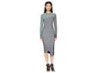 Sportmax Fify Knit Long Sleeve Dress (green) Women's Dress