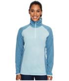 Columbia Glacialtm Fleece Iii 1/2 Zip (stone Blue/cloudburst/blueglass) Women's Coat