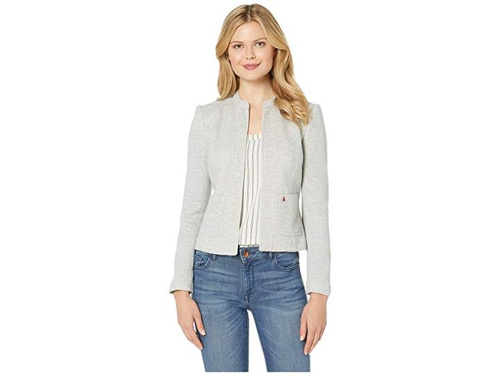 Tommy Hilfiger Open Short Sweatshirt Jacket (grey/midnight) Women's Clothing