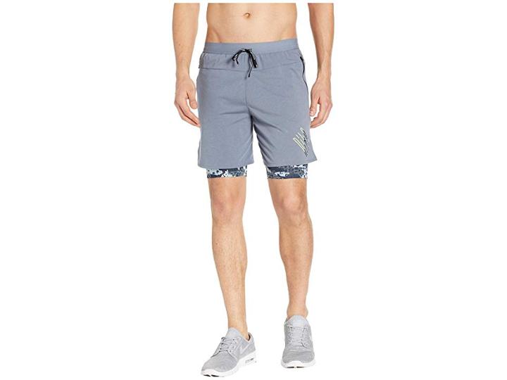 Nike Wild Run 2-in-1 Shorts (armory Blue/reflect Black) Men's Shorts