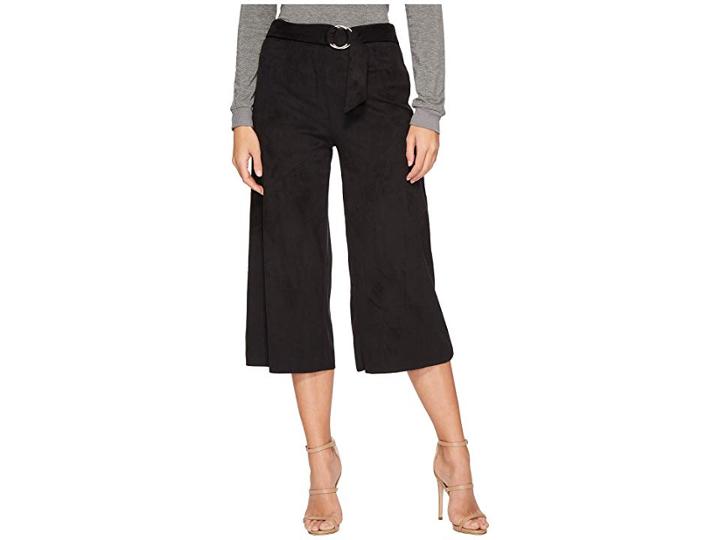 Kensie Stretch Suede Maxi Pants Ks2u1046 (black) Women's Casual Pants
