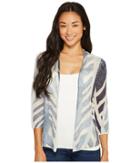 Nic+zoe Petite Shore Pine Cardy (multi) Women's Sweater