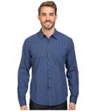 Nau Parallelogram Long Sleeve Shirt (tide Plaid) Men's Long Sleeve Button Up