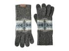 Pendleton Knit Gloves (hawkeye Grey) Over-mits Gloves