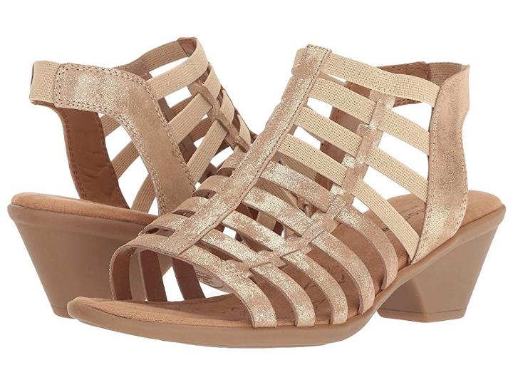 Comfortiva Fran (platino Distressed Foil Suede) High Heels