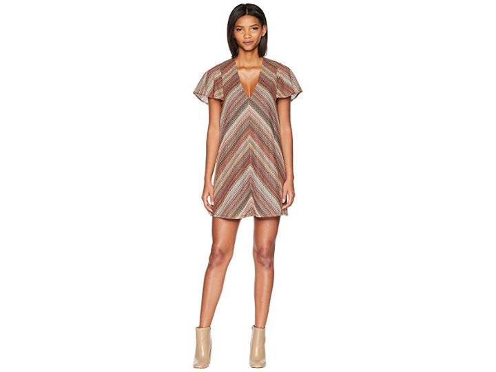 Bcbgeneration Chevron Knit Dress (multicolor) Women's Dress