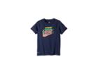 Nike Kids Multi Futura Dri-fit Short Sleeve Tee (little Kids) (obsidian) Boy's T Shirt