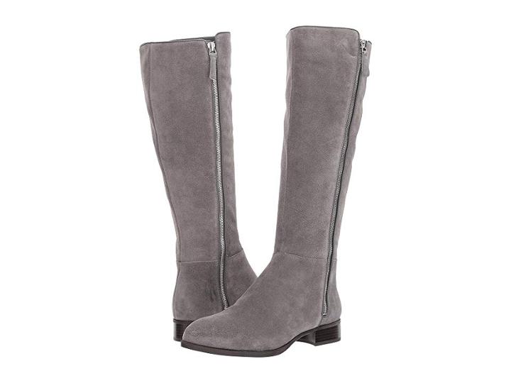 Nine West Nihari Tall Boot (dark Grey Suede) Women's Boots
