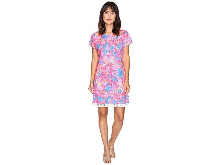 Lilly Pulitzer Tilla Dress (sparkling Blue Fan Tastic) Women's Dress
