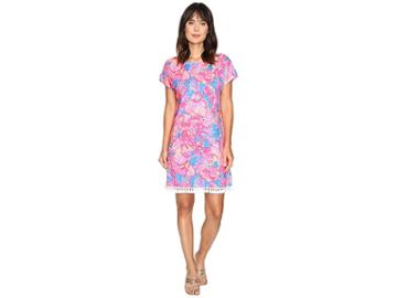 Lilly Pulitzer Tilla Dress (sparkling Blue Fan Tastic) Women's Dress