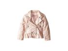Urban Republic Kids Metallic Faux Leather Moto Jacket (infant/toddler) (rose) Girl's Coat