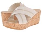 Hush Puppies Belinda Durante (off-white Leather) Women's Wedge Shoes