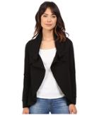 Kensie Ponte Jacket Ks8k2075 (black) Women's Coat