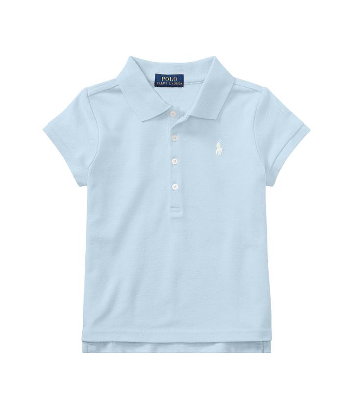 Polo Ralph Lauren Kids Short Sleeve Mesh Polo Shirt (toddler) (elite Blue) Girl's Short Sleeve Knit