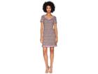 Boutique Moschino Mat Tweed Dress (fantasy Print Fuchsia) Women's Dress