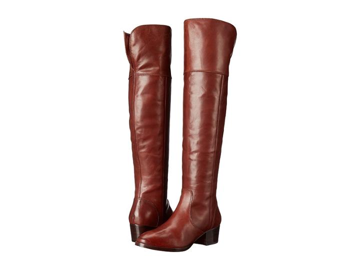 Frye Clara Over-the-knee (redwood Smooth Vintage Leather) Women's Boots