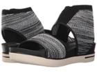 Eileen Fisher Knit (black/white Stretch) Women's Sandals