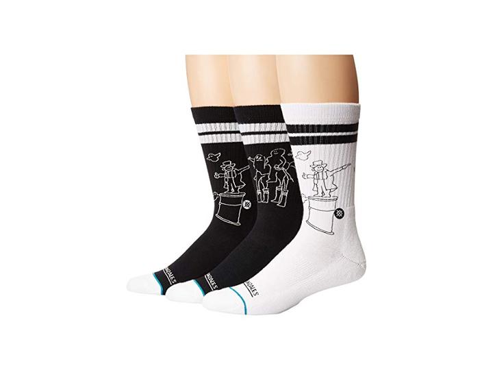 Stance Shell (black) Men's Crew Cut Socks Shoes