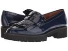 Franco Sarto Duncan (cobalt Navy Mirage Crinkle Patent) Women's Shoes