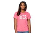 Life Is Good Knockout Dog Crusher Tee (fiesta Pink) Women's T Shirt