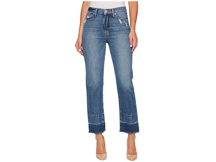 Hudson Jeans Zoeey High-rise Straight + Released Hem In Far Away (far Away) Women's Jeans