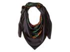 Lauren Ralph Lauren Nina Silk Twill Scarf (dark Green) Scarves