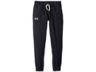 Under Armour Kids Woven Warm Up Pants (big Kids) (black/black/white) Girl's Casual Pants