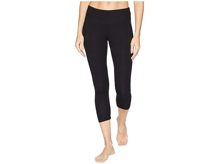 Jockey Active Macrame Solid Leggings (deep Black) Women's Casual Pants