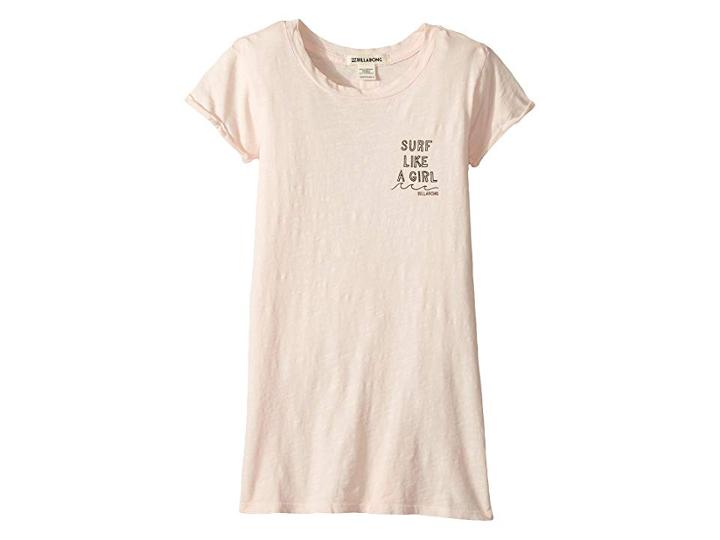 Billabong Kids Last Quarter T-shirt Dress (little Kids/big Kids) (peony) Girl's Dress