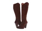 Frye Madeline Tall (brown Oiled Suede) Women's Zip Boots