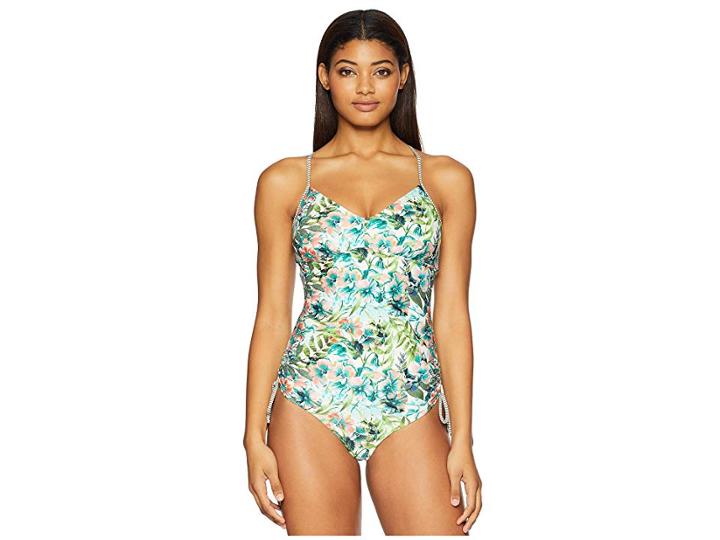 Prana Moorea One-piece (cargo Green Bali) Women's Swimsuits One Piece