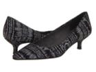 Stuart Weitzman Poco (nero Moire Suede) Women's Slip-on Dress Shoes