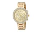 Steve Madden Ladies Geo Shaped Patterned Alloy Band Watch Smw180 (gold) Watches