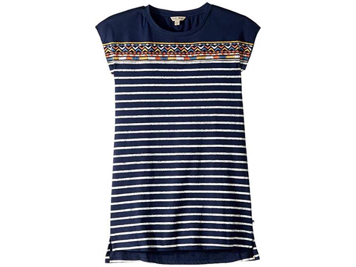 Lucky Brand Kids Hila Dress (big Kids) (black Iris) Girl's Dress