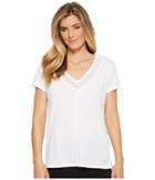 Puma Slouchy-v Mesh Tee (puma White/puma White) Women's T Shirt