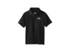 Under Armour Kids Ua Matchplay Polo (big Kids) (black/true Gray Heather/black) Boy's Short Sleeve Pullover