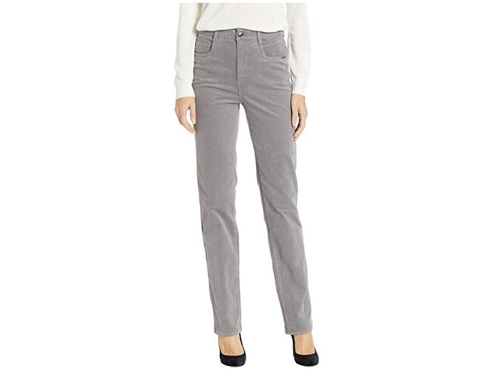 Fdj French Dressing Jeans Plush Cord Suzanne Straight Leg (silver) Women's Casual Pants